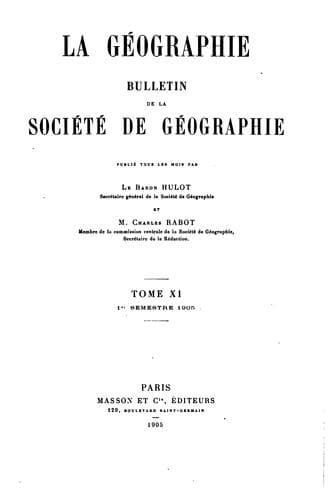 Tapa de La Géographie