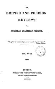 Tapa de The British and Foreign Review; Or, European Quarterly Journal