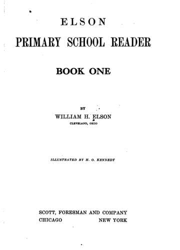 Tapa de Elson Primary School Reader: Book One-