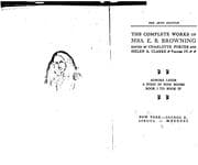 Tapa de The Complete Works of Elizabeth Barrett Browing
