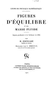 Tapa de Figures d'équilibre d'une masse fluide: leçons professées à la Sorbonne en 1900