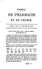 Tapa de Journal de pharmacie et de chimie. Series 4