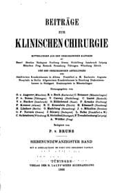Tapa de Beitraege zur klinischen chirurgie