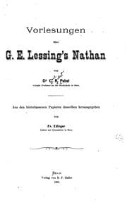 Tapa de Vorlesungen über g.e. Lessing's Nathan von D.c.r. Pabst..