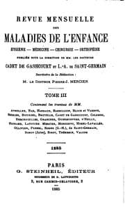 Tapa de Revue mensuelle des maladies de l'enfance