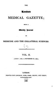 Tapa de The London Medical Gazette