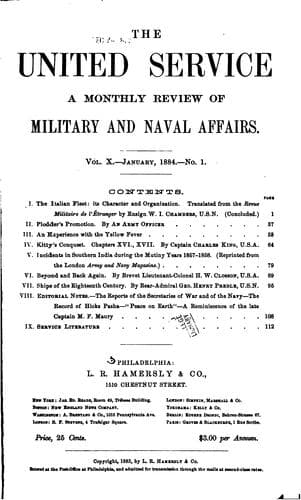 Tapa de The United Service