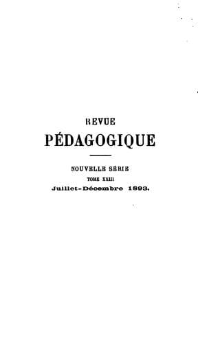 Tapa de Revue pédagogique