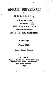 Tapa de Annali universali di medicina