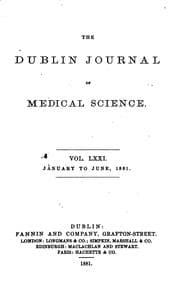 Tapa de The Dublin Journal of Medical Science