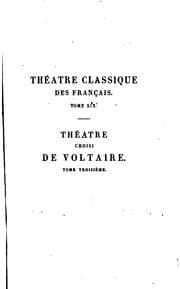 Tapa de Théâtre choisi de Voltaire