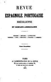 Tapa de Revue espagnole, portugaise, brésilienne et hispano américaine: religion, histoire, littérature, etc