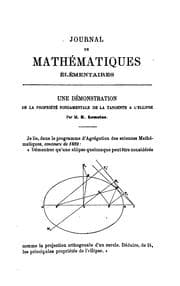 Tapa de Journal de mathématiques élémentaires [et spéciales].
