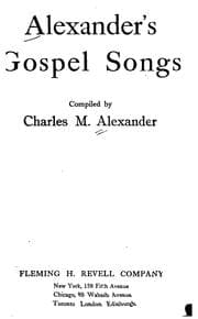 Tapa de Alexander's Gospel Songs
