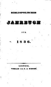 Tapa de Bibliopolisches Jahrbuch