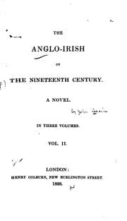 Tapa de The Anglo-Irish of the Nineteenth Century: A Novel ..