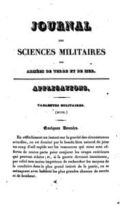 Tapa de Journal des sciences militaires
