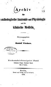 Tapa de Archiv fuer pathologische anatomie und physiologie und klinische