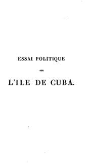 Tapa de Essai politique sur l'île de Cuba [from Voyage aux régions équinoxiales du Nouveau continent ..