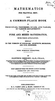Tapa de Mathematics for Practical Men: Being a Common-place Book of Principles, Theorems, Rules, and ..
