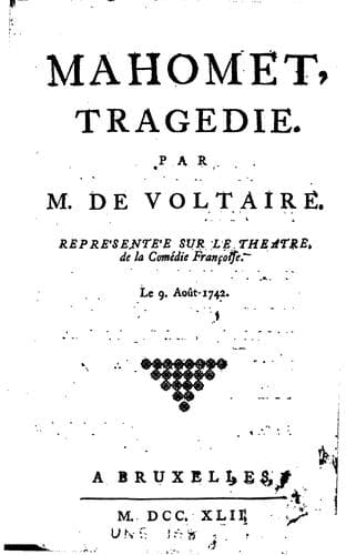 Tapa de Mahomet: tragedie