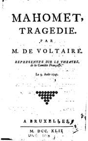 Tapa de Mahomet: tragedie