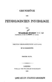Tapa de Grundzüge der physiologischen Psychologie v.2