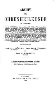Tapa de Archiv für Ohrenheilkunde