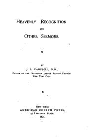 Tapa de Heavenly Recognition and Other Sermons