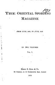 Tapa de The Oriental Sporting Magazine: From June 1828 to June 1833.