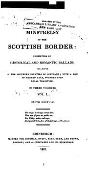 Tapa de Minstrelsy of the Scottish Border