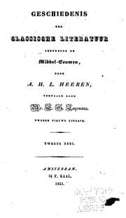 Tapa de Geschiedenis der classische literatuur gedurende de Middel-Eeuwen