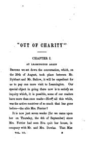 Tapa de 'Out of charity', by the author of 'Askerdale park'