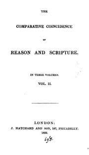 Tapa de The comparative coincidence of reason and Scripture