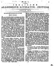 Tapa de Jenaische allgemeine Literatur-Zeitung. Jahrg. 1-[38. With] Intelligenzblatt ...