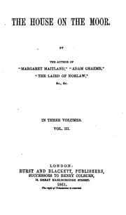Tapa de The house on the moor; by the author of Margaret Maitland