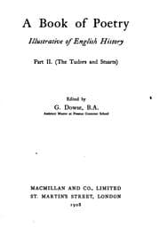 Tapa de A Book of Poetry Illustrative of English History ...