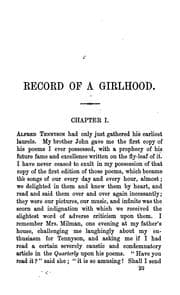 Tapa de Record of a girlhood