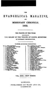 Tapa de The Evangelical Magazine and Missionary Chronicle