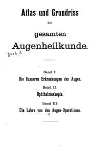 Tapa de Atlas und Grundriss der gesamten Augenheilkunde v.3, 1904