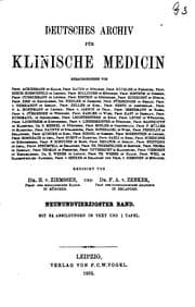 Tapa de Deutsches Archiv für klinische Medizin