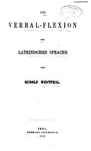 Tapa de Die Verbal-Flexion der lateinischen Sprache