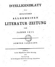 Tapa de Jenaische allgemeine Literatur-Zeitung. Jahrg. 1-[38. With] Intelligenzblatt ...