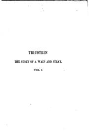 Tapa de Tricotrin, by 'Ouida'