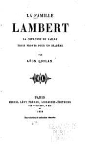 Tapa de La famille Lambert: La couronne de Paille. Trois fronts pour un diadème