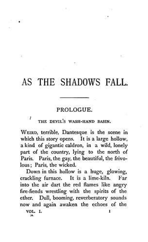 Tapa de As the shadows fall