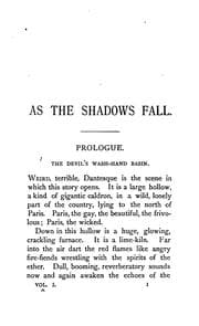 Tapa de As the shadows fall