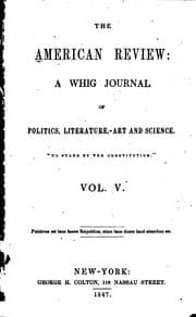 Tapa de American Whig Review
