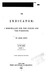 Tapa de The Indicator: A Miscellany for the Fields and the Fireside