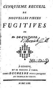 Tapa de Premier[-Neuvieme et dixieme] recueil de nouvelles pieces fugitives de Mr ..